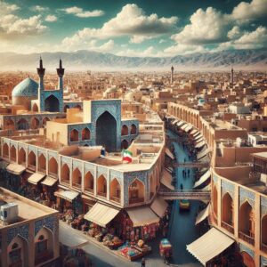 Iran Yazd city without windmills